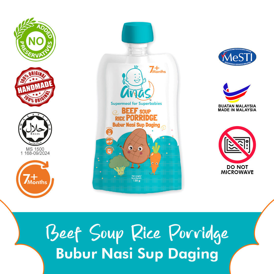 Anas Baby Food: Weekly Bundle (6 pouches x 120g)