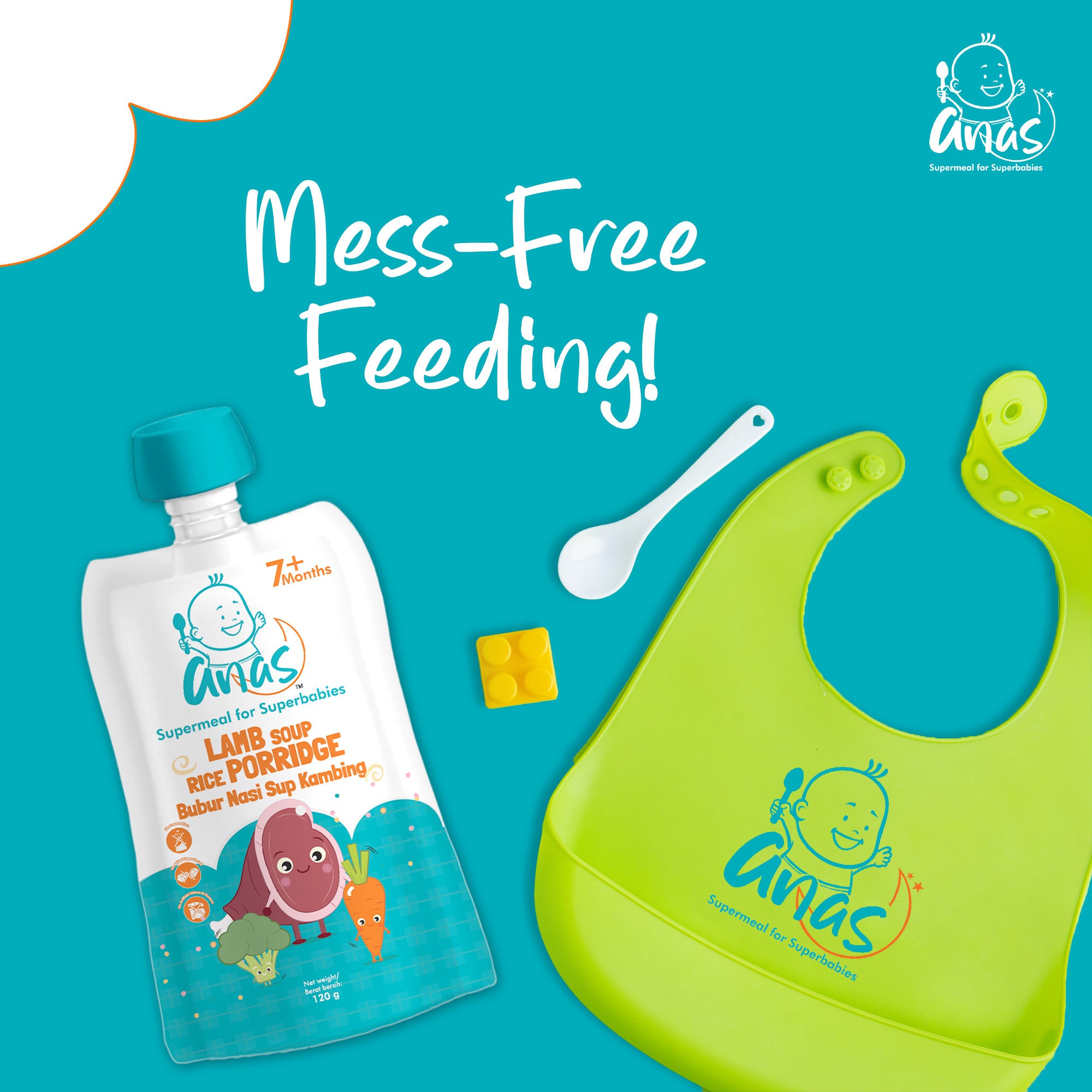 Anas Baby Food: Weekly Bundle (6 pouches x 120g)