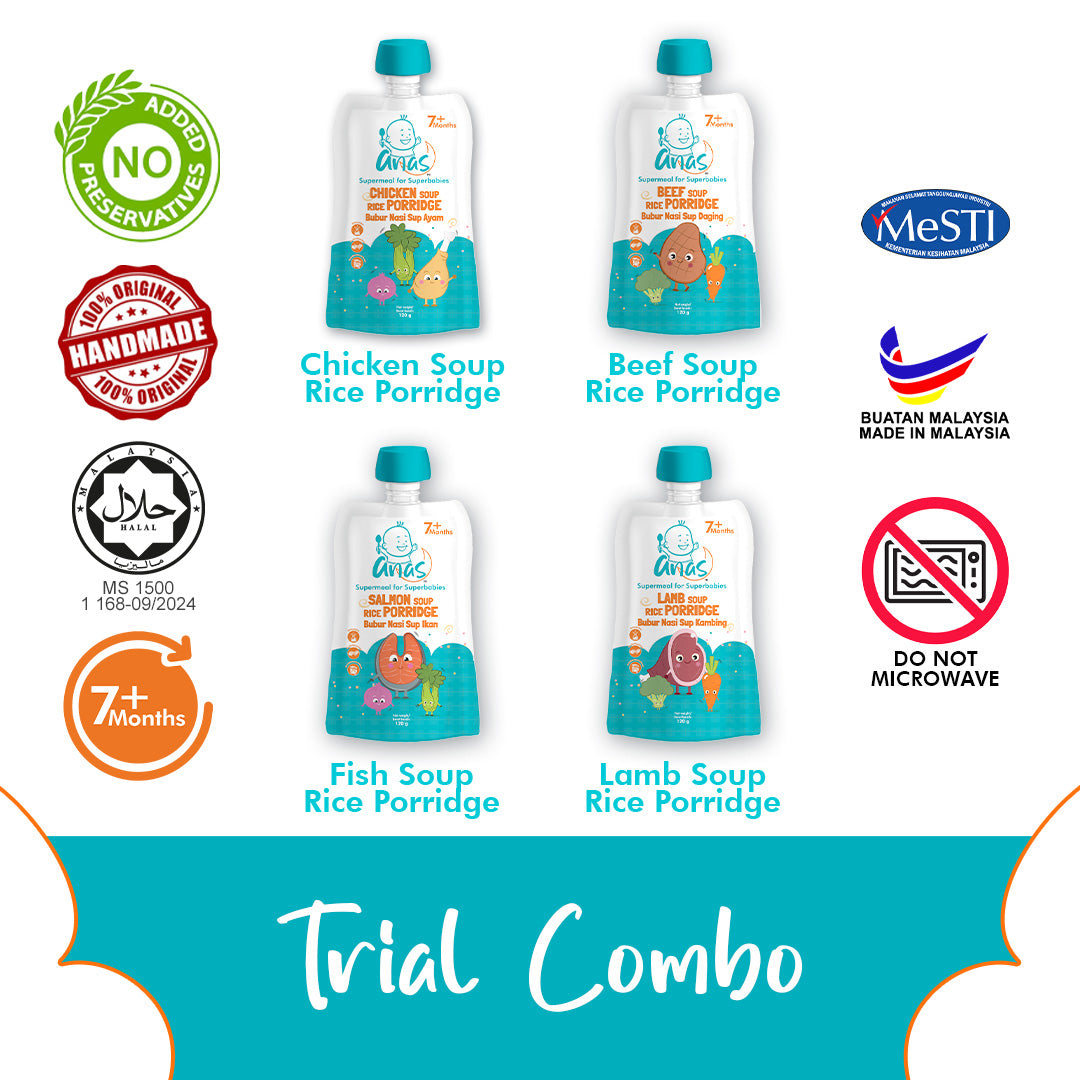 Anas Baby Food: Anas Combo Trial Set (4 flavours)