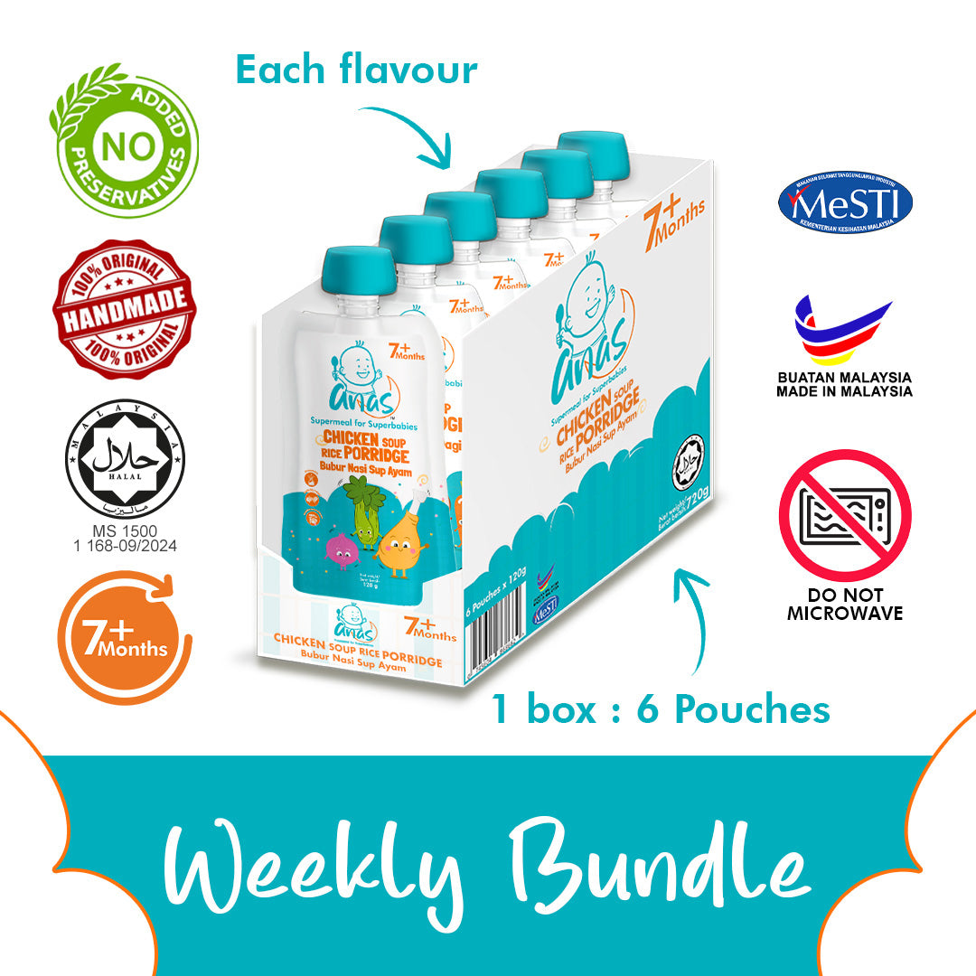 Anas Baby Food Monthly Combo (24 Pouches)
