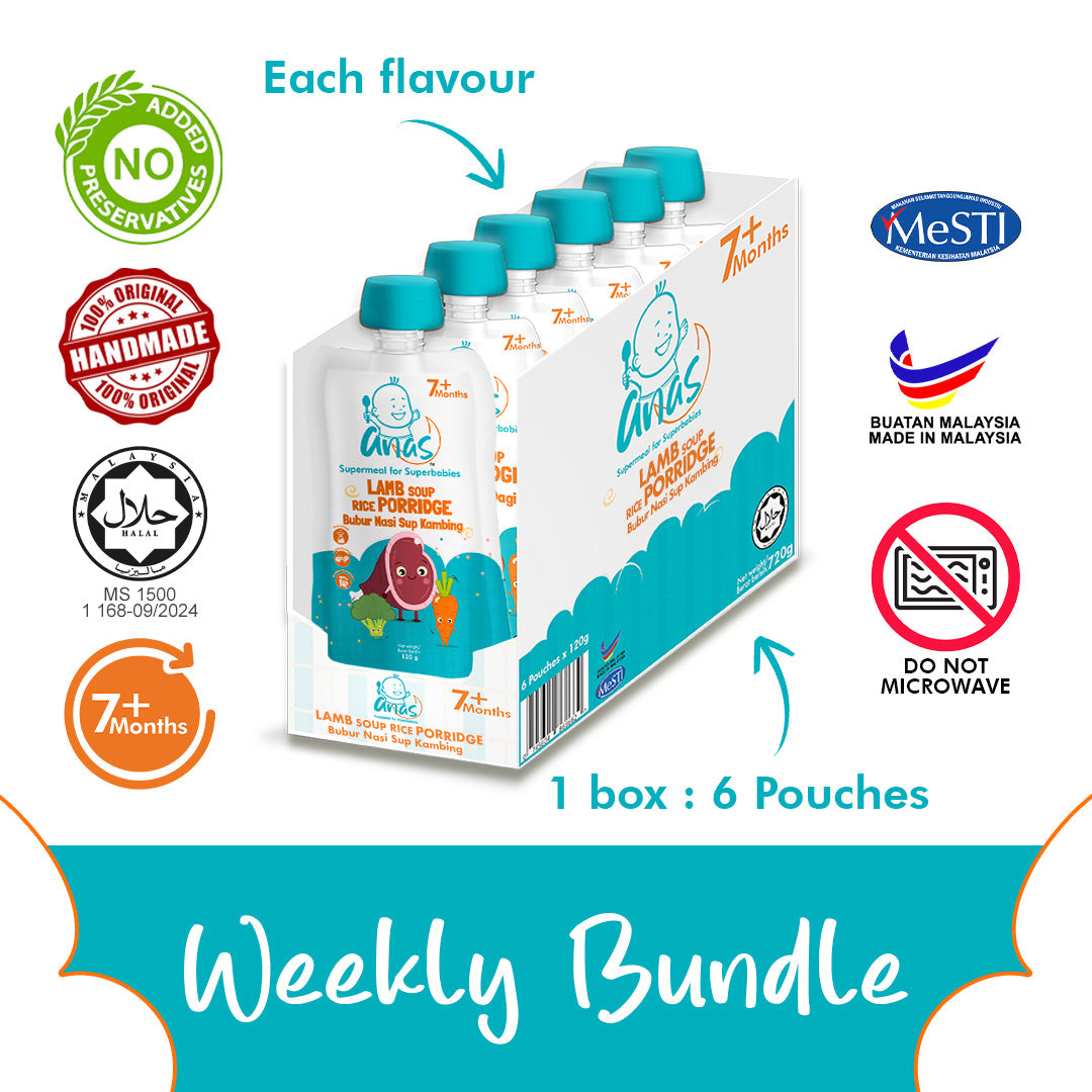 Anas Baby Food Monthly Combo (24 Pouches)
